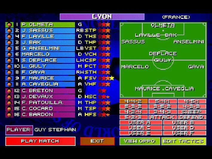 Sensible World of Soccer 96/97
