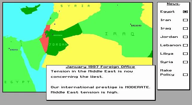 Conflict: Middle East Political Simulator (AMIGA)