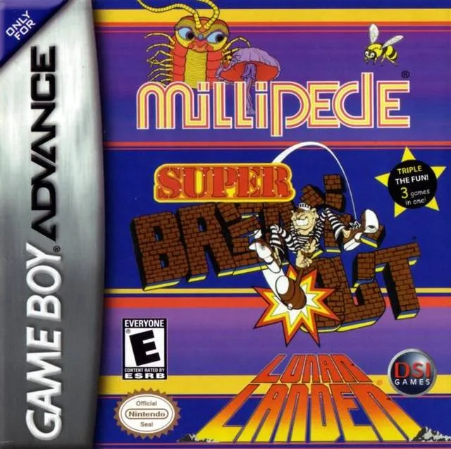 Millipede / Super Breakout / Lunar Lander (GBA)