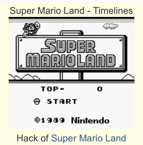 Super Mario Land: Timelines (GB)