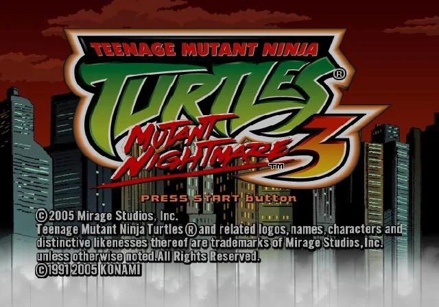 Teenage Mutant Ninja Turtles 3: Mutant Nightmare (GCN)