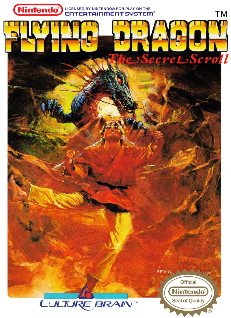 Flying Dragon: The Secret Scroll (1987) (NES)