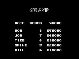 Arkanoid 2: Revenge of DoH (NES)