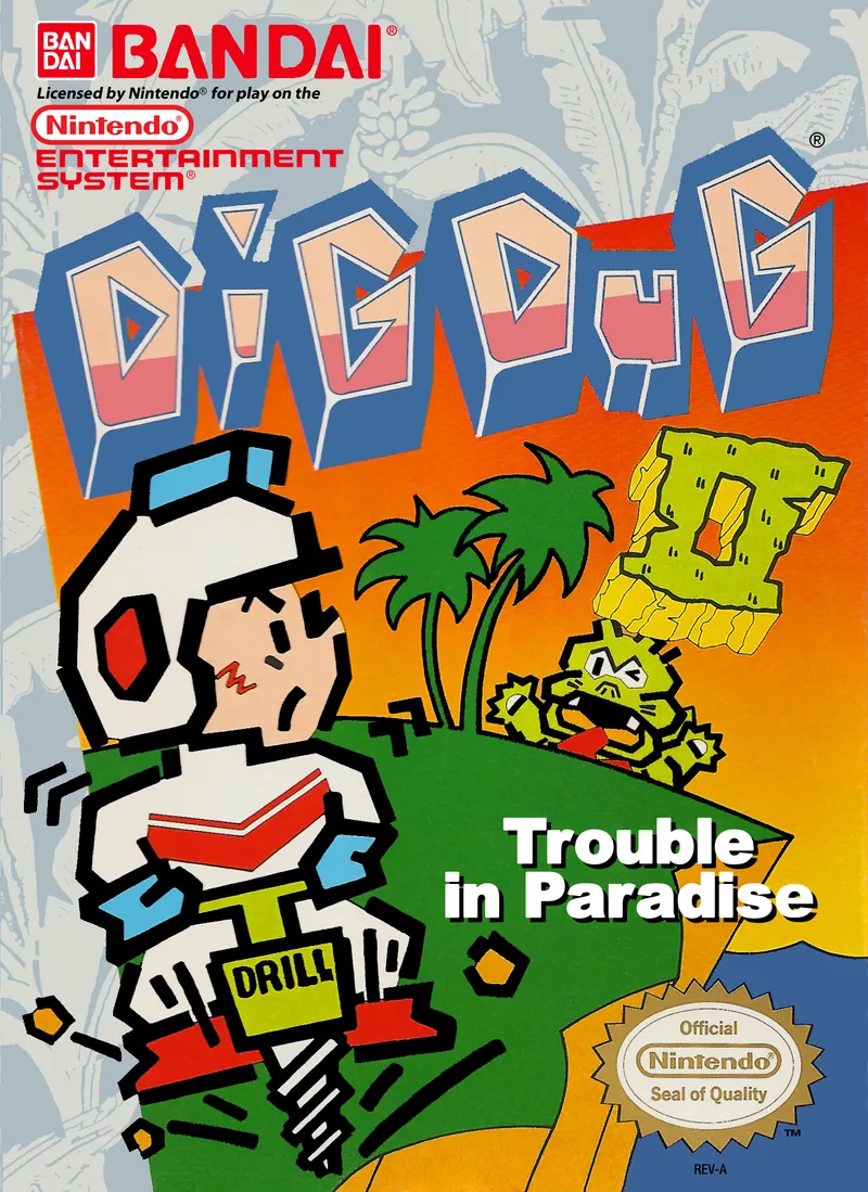 Dig Dug II: Trouble in Paradise (NES)