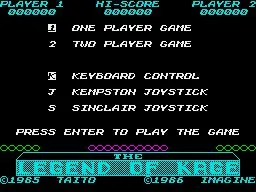 The Legend of Kage (1986) (NES)