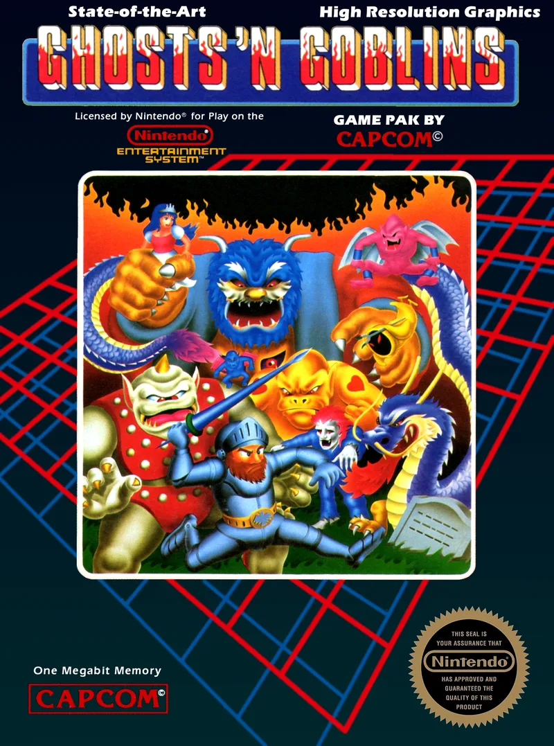 Ghosts 'n Goblins [5 Screw] (NES)