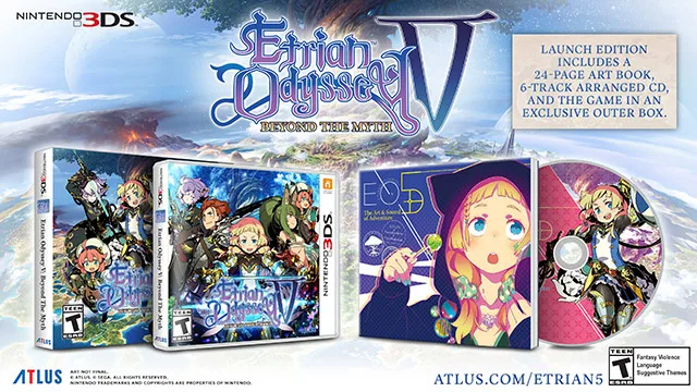 Etrian Odyssey V: Beyond the Myth Launch Edition (3DS)