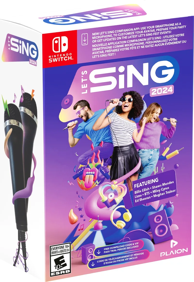 Let's Sing 2024 + 2 Microphones Bundle (NSW)
