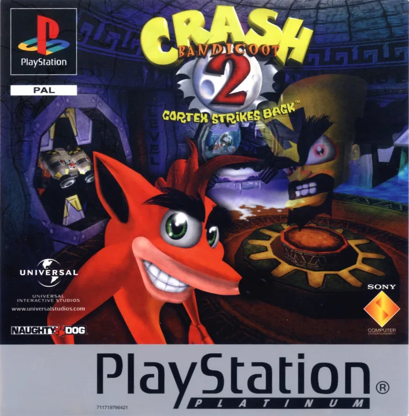Crash Bandicoot 2: Cortex Strikes Back [Platinum] (PS1)