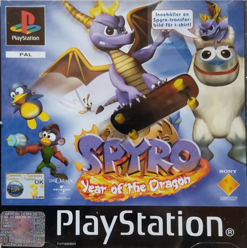 Spyro: Year of the Dragon[Bonus Transfer Decal]