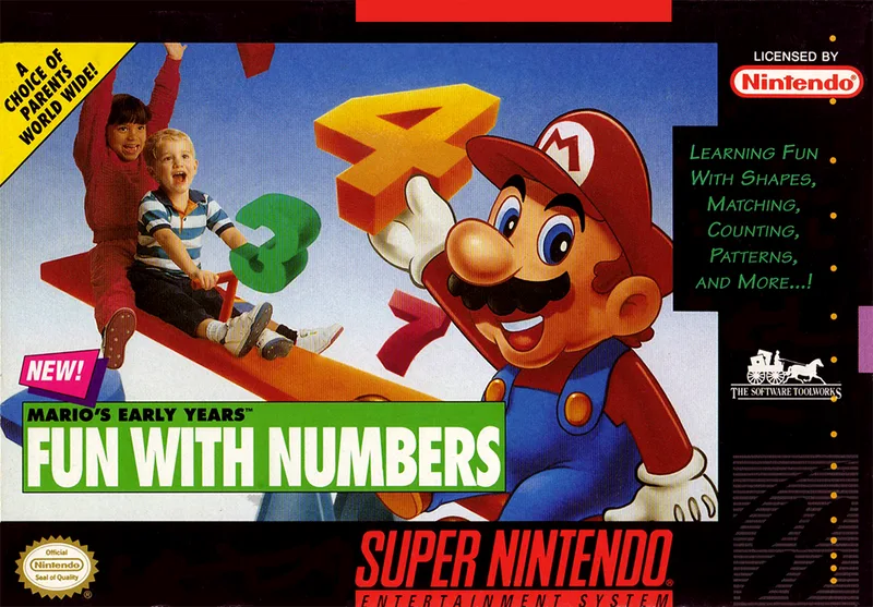Mario's Early Years: Fun with Numbers (SNES)