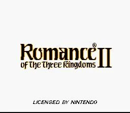 Romance of the Three Kingdoms II