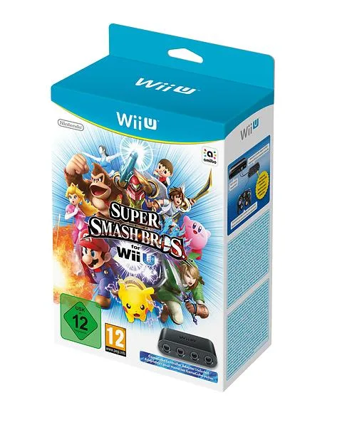 Super Smash Bros. for Wii U + GameCube Controller Adapter for Wii U (WIU)