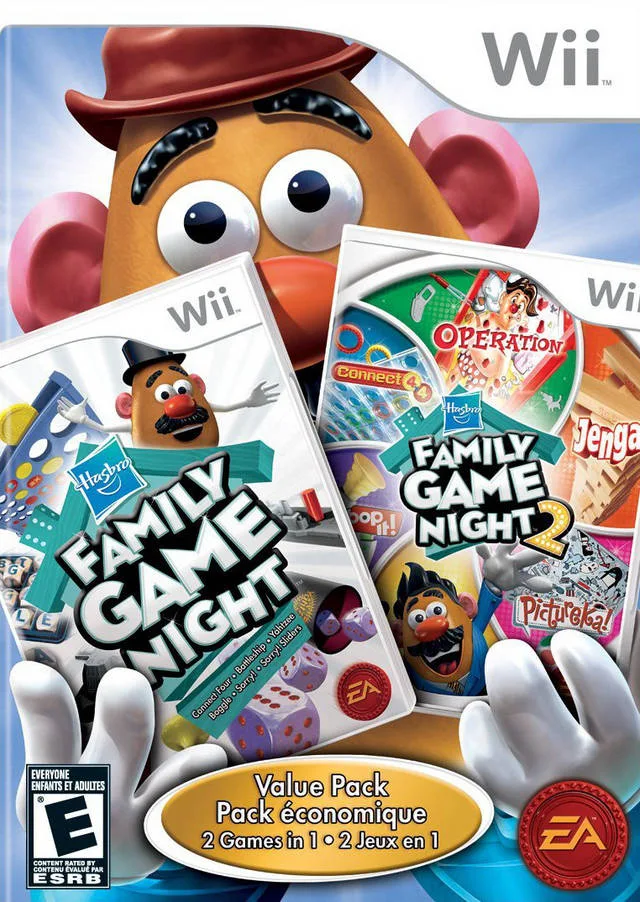 Hasbro Family Game Night 1 & 2 Bundle (WII)